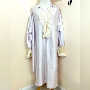 Christian Dior Vintage 80’s Does Victorian Satin and Lace Nightgown L